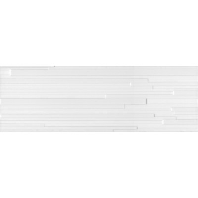 Плитка 60176 Бьянка белый глянцевый полоски 20x60x0.9