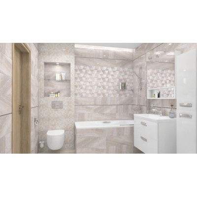 Плитка Diadema бежевый рельеф 17-10-11-1186 20х60