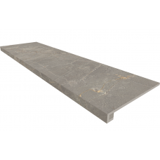 Ступени Комплект Ступень BR03 Bernini Grey 33x120 неполированная с бортиком + Подступенок 14,5x120