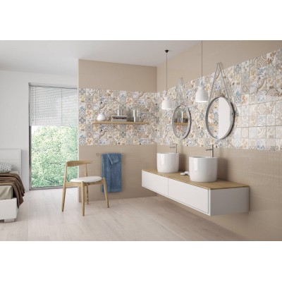 Плитка Cromatica Decor Circles Cold Brillo 25x75