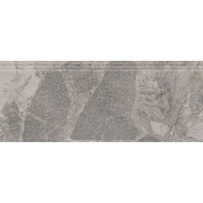 Плитка KML2FMF002BR Плинтус Рабат Стоун серый матовый обрезной 30x12x1,3