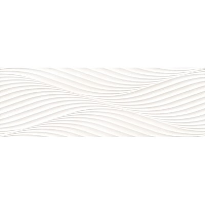Плитка 40332 Salines Waves White/33,3X100X0,98/R 33.3x100