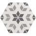 Керамогранит 21357 Hexatile Harmony B&W 17,5x20