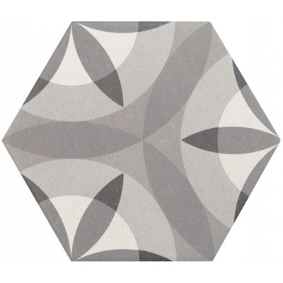 Керамогранит 21357 Hexatile Harmony B&W 17,5x20