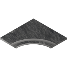 Ступени 620090000408 Titanio Bordo Svasato Angolare Round 30 60x60