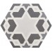 Керамогранит 21357 Hexatile Harmony B&W 17,5x20