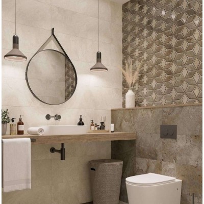 Плитка DC06-04 Empressa Brown Decor 04 carving 30x90