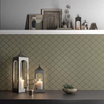 Плитка KM2630M0010N Арабески Марокко коричневый тёмный глянцевый 26x30x0,7