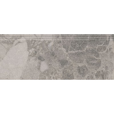 Плитка KML2FMF002BR Плинтус Рабат Стоун серый матовый обрезной 30x12x1,3