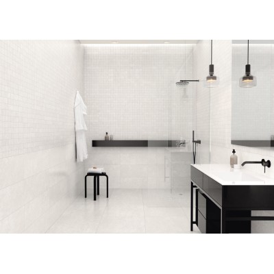 Плитка 27156 Grunge White/25x75