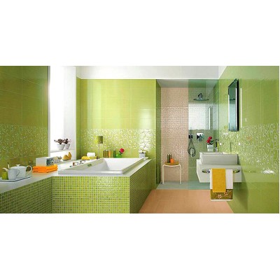 Плитка LGOD Glamour Jade List. Circle Mix 2 8х25