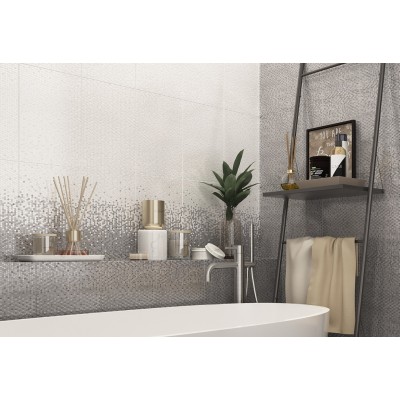 Плитка 010100001086 Лейла светло-серый верх 01 25х40