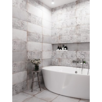 Плитка 10200000006 Бордюр Terrazzo Белый 01 60*6,5