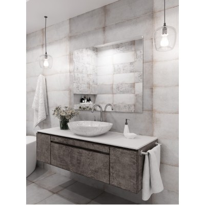 Плитка 10200000006 Бордюр Terrazzo Белый 01 60*6,5