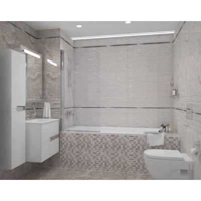 Плитка Marmo тёмно-бежевый мозаика 17-11-11-1190 20х60