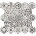 Керамогранит 21357 Hexatile Harmony B&W 17,5x20
