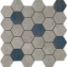 Мозаика 27958 D.GRUNGE GREY HEXA/AS/28.3X29.4/C 28.3X29.4