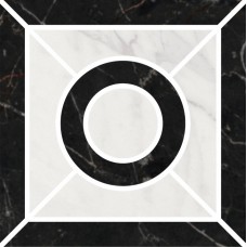 Керамогранит ID94T Декор Фрагонар наборный черный 9,9x9,9x0,9