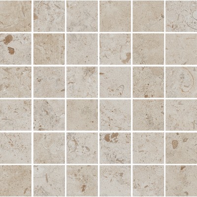 Мозаика DD205420/MM Декор Про Лаймстоун бежевый темный матовый мозаичный 30х30