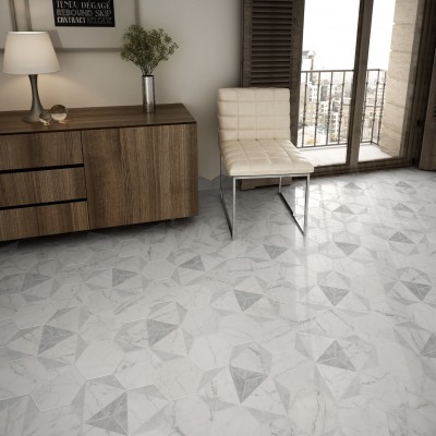 Плитка 23104 Carrara Pencil Bullnose 3x15