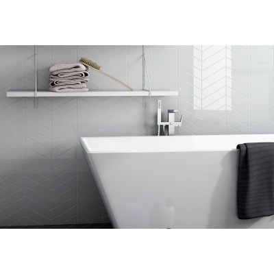 Плитка 23360 Chevron Light Grey Right 5,2x18,6