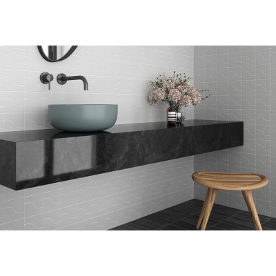 Плитка 28845 Curve Grey Gloss 8,3x12