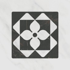 Плитка TOC006 Декор Келуш 3 грань черно-белый 9,8х9,8