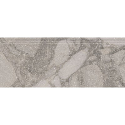 Плитка KML2FMF002BR Плинтус Рабат Стоун серый матовый обрезной 30x12x1,3