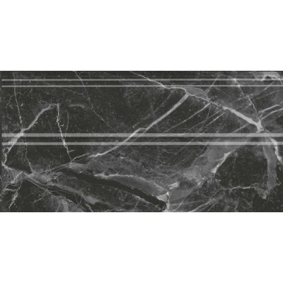 Плитка FMA034R Плинтус Коррер чёрный глянцевый обрезной 30x15x1,7