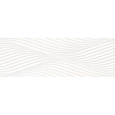 Плитка 40332 Salines Waves White/33,3X100X0,98/R 33.3x100