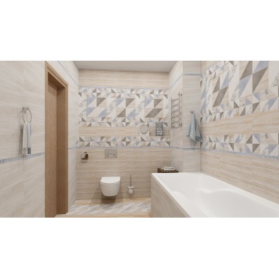 Плитка Вестанвинд Бордюр голубой 1506-0023 3x60