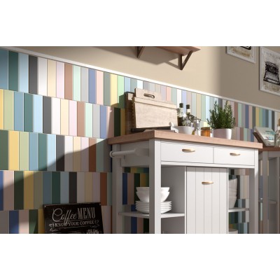 Плитка 28444 Costa Nova Grey Glossy 5x20