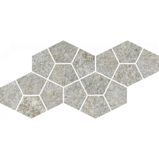 Мозаика 620110000246 Magma Silver Mosaico Prism 41.3x20.5