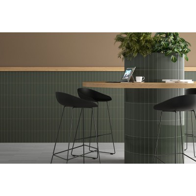 Плитка 28483 Costa Nova Onda Black Glossy 5x20