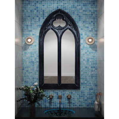 Мозаика Satin Blue (стекло) 23*23 300*300