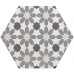 Керамогранит 21357 Hexatile Harmony B&W 17,5x20