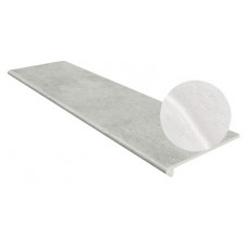 Клинкерная плитка Ступень фронтальная Tibet Smooth Round. Blanco 33x120