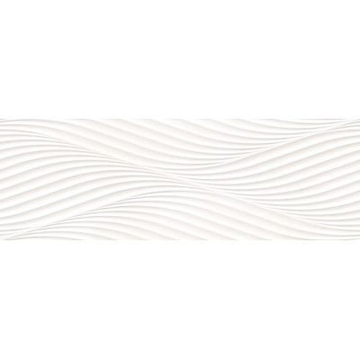 Плитка 40332 Salines Waves White/33,3X100X0,98/R 33.3x100
