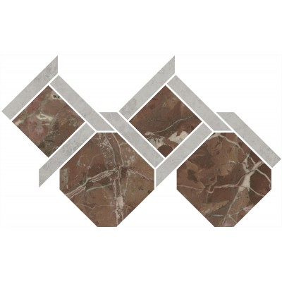 Керамогранит ID165 Декор Риальто 1 наборный лаппатированный 48x29,5x0,9