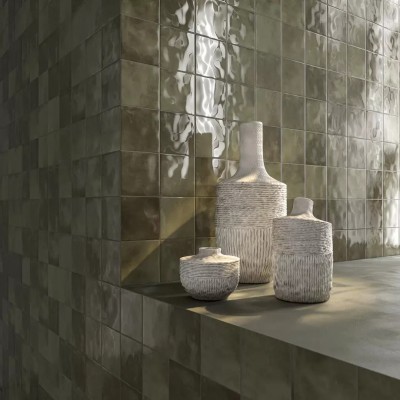 Плитка KM1515B0030N Фес бирюзовый тёмный глянцевый 15x15x0,77