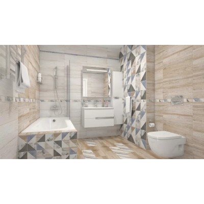 Плитка Вестанвинд Бордюр голубой 1506-0023 3x60