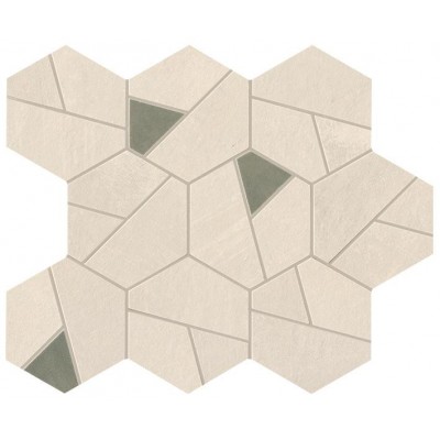 Мозаика A0QN Boost Pro Ivory Mosaico Hex Olive 25x28,5