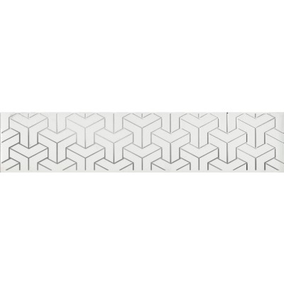 Плитка AD/A569/6397 Бордюр Ломбардиа белый 25*5.4