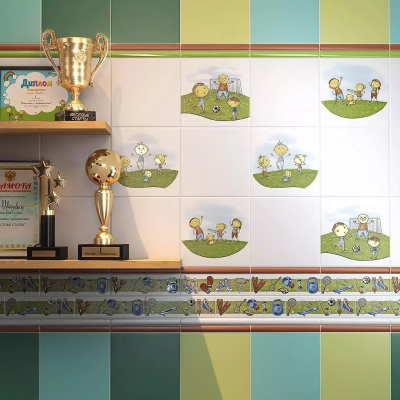 Плитка OS/A255/5009 Бордюр Веселые старты 20x6,3