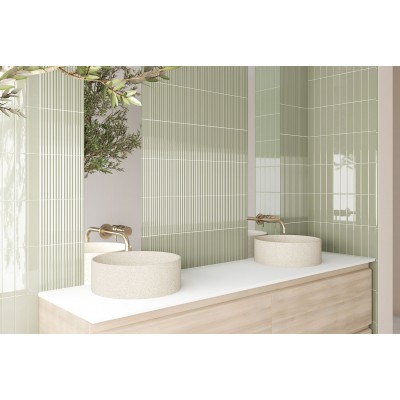 Плитка 28497 Costa Nova Onda Beige Pale Glossy 5x20