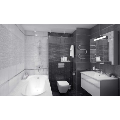 Плитка 34011 Metallica чёрный 25х50