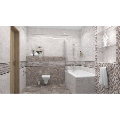 Плитка Marmo тёмно-бежевый мозаика 17-11-11-1190 20х60