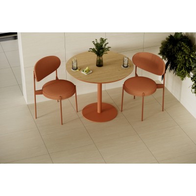 Керамогранит Е-5025/МR Travertine крем ректификат 600х600х9