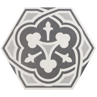 Керамогранит 21357 Hexatile Harmony B&W 17,5x20