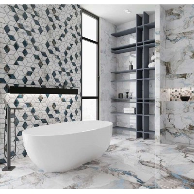 Плитка GL05A Tiziana Blue A glossy 30x90